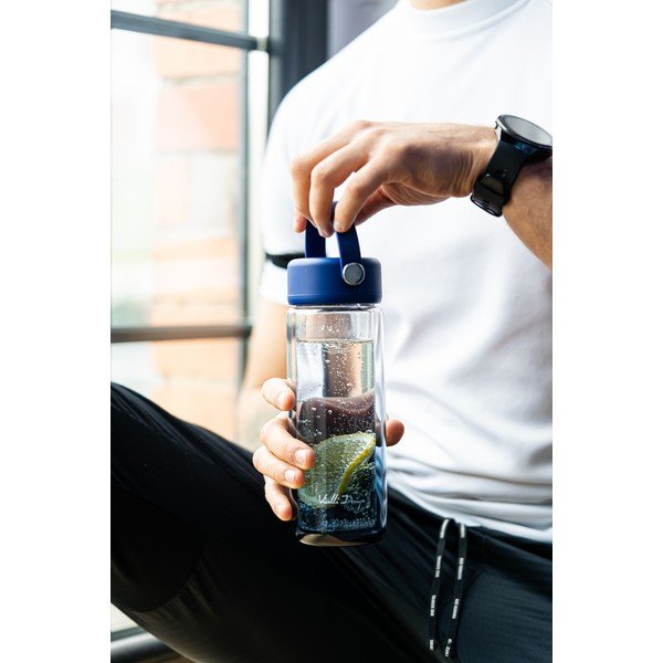 Modrá sklenená fľaša 350 ml Fuori – Vialli Design-image-2