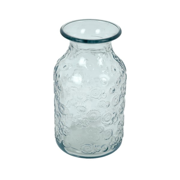 Sklenená váza z recyklovaného skla Ego Dekor Flora, výška 16 cm