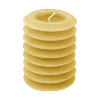 Žltá sviečka PT LIVING Layered, výška 10 cm