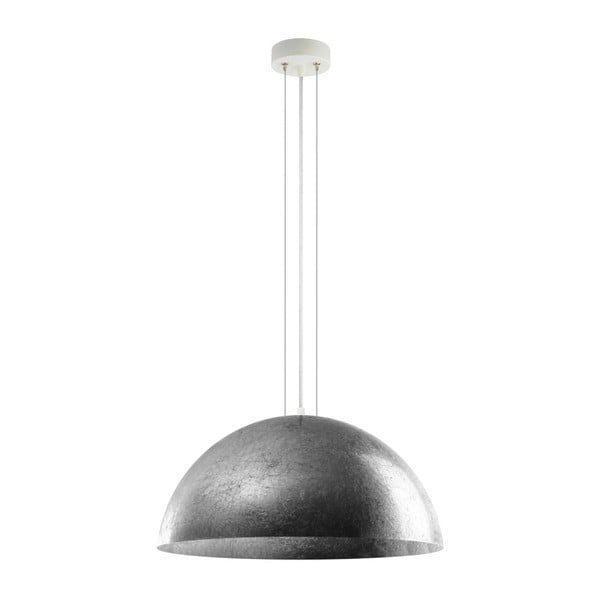 Závesná lampa v striebornej farbe Bulb Attack Cuatro, priemer 60 cm