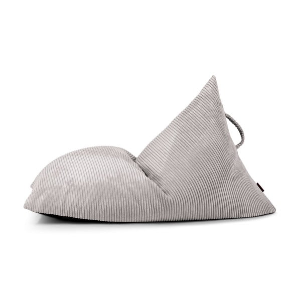 Svetlosivý menčestrový detský sedací vak Razzy – SLOWDOWN