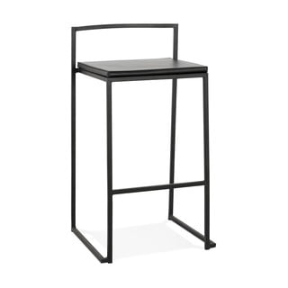 Čierna barová stolička Kokoon Caro Mini, výška sedenia 65 cm