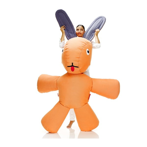 Fatboy dvojmetrový zajac na váľanie sa, oranžový