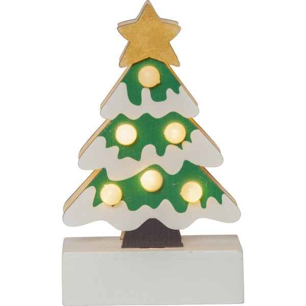 Bielo-zelená svetelná dekorácia s vianočným motívom Freddy – Star Trading