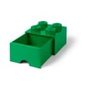 Zelený úložný box so zásuvkou LEGO®