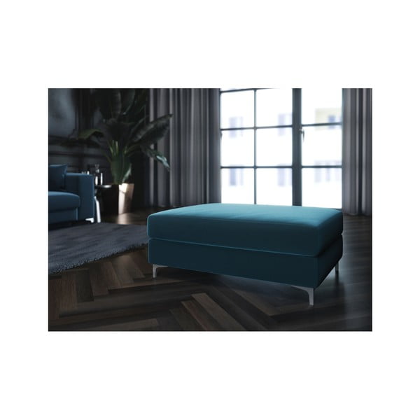 Tmavomodrá zamatová podnožka Devichy Rothe-image-3