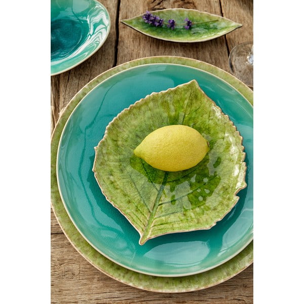 Zelený kameninový tanier Costa Nova Riviera, 15 x 17 cm-image-1