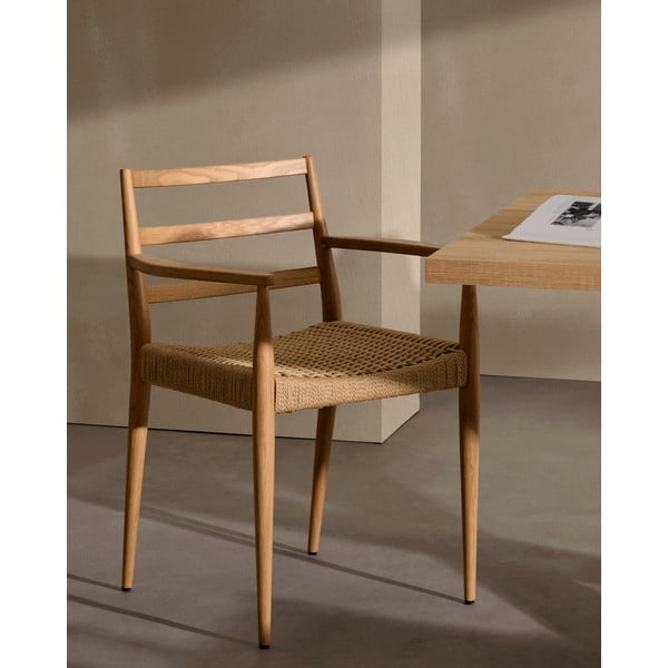 Jedálenská stolička z dubového dreva v prírodnej farbe v súprave 2 ks Analy – Kave Home-image-1