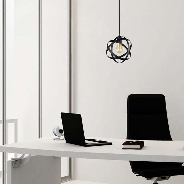 Čierne kovové závesné svietidlo Lama – Squid Lighting-image-3