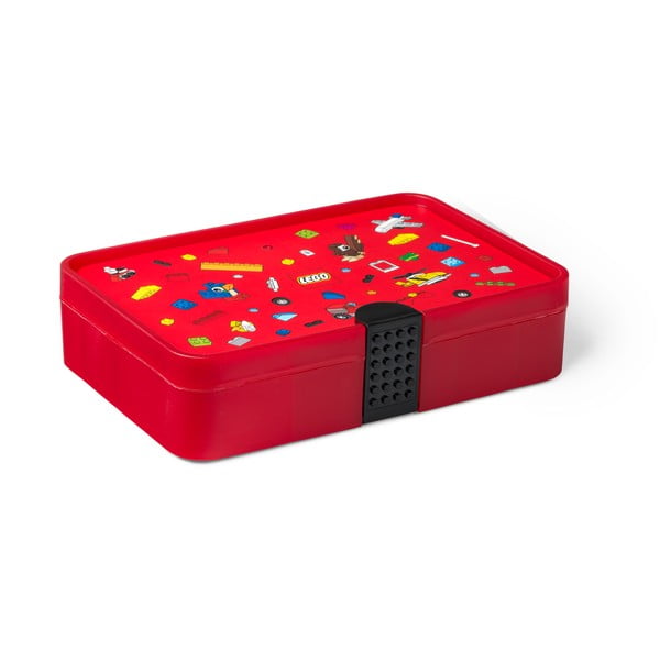 Červený úložný box s priehradkami LEGO® Iconic