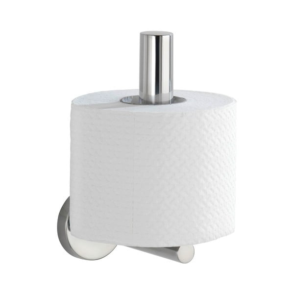 Nástenný držiak na toaletný papier z nehrdzavejúcej ocele v lesklej striebornej farbe Bosio – Wenko-image-2