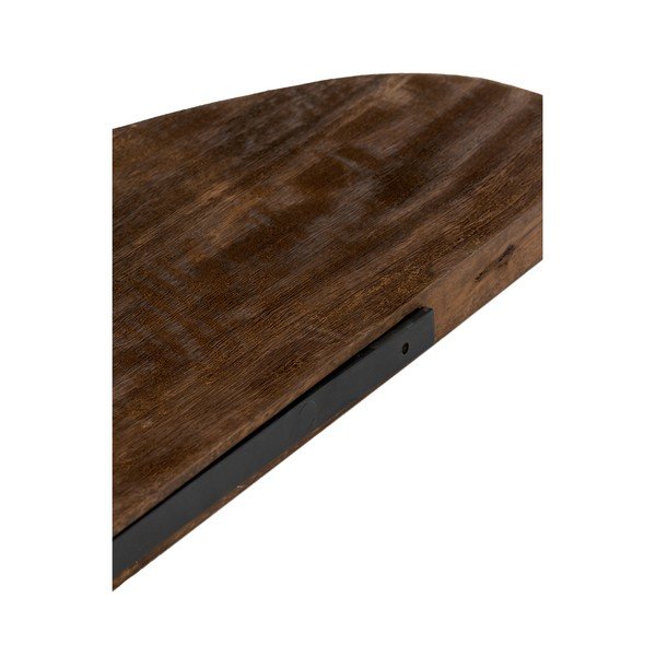 Polica z mangového dreva v tmavo prírodnej farbe 49 cm Ginosu – Light & Living-image-3
