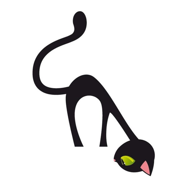 Samolepka Ambiance Curious Cat, 17 × 12 cm-image-1