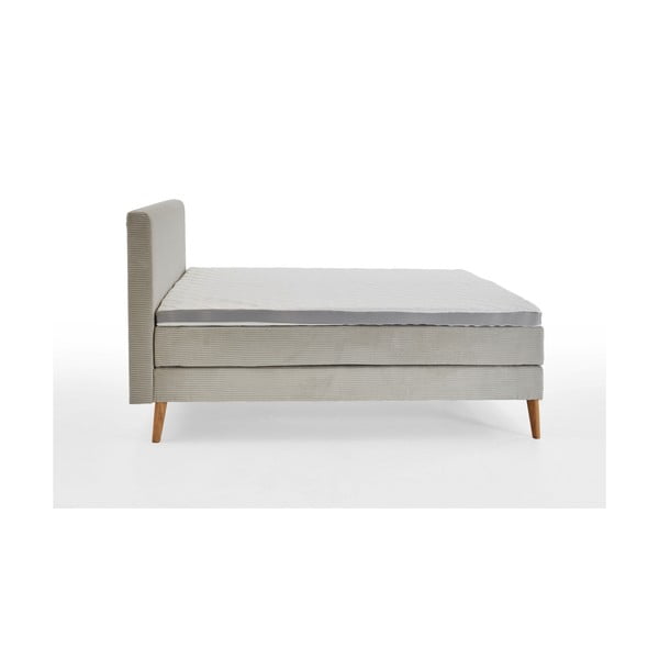 Béžová boxspring posteľ 160x200 cm Linea – Meise Möbel-image-4