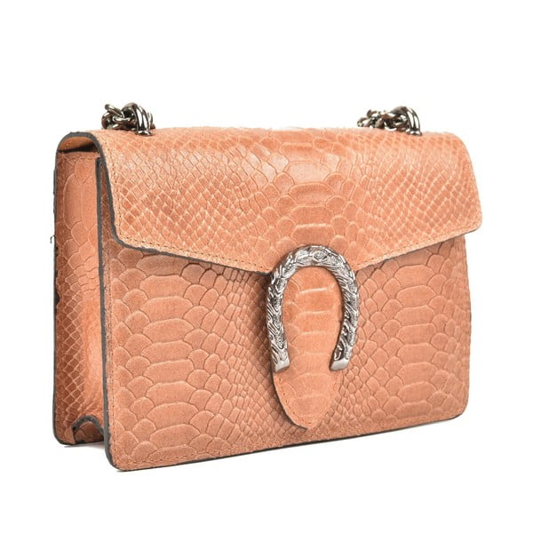 Koňakovohnedá kožená listová kabelka Renata Corsi Fiona-image-2