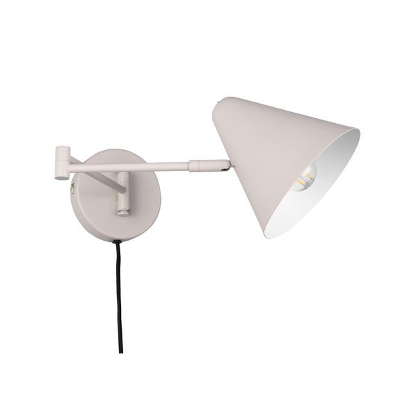 Slonovinové nástenné svietidlo s ohýbateľnou konštrukciou do zásuvky ø 15 cm Cosima – Trio