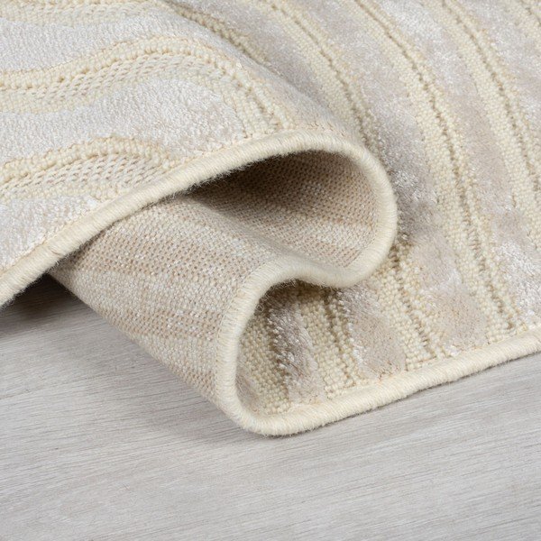 Béžový vlnený koberec behúň 80x230 cm Channel – Flair Rugs-image-4