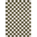 Tmavozelený/krémovobiely koberec 120x170 cm Grida – ESTE