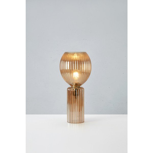 Stolová lampa jantárová so skleneným tienidlom (výška 40 cm) Toulipa – Markslöjd-image-3