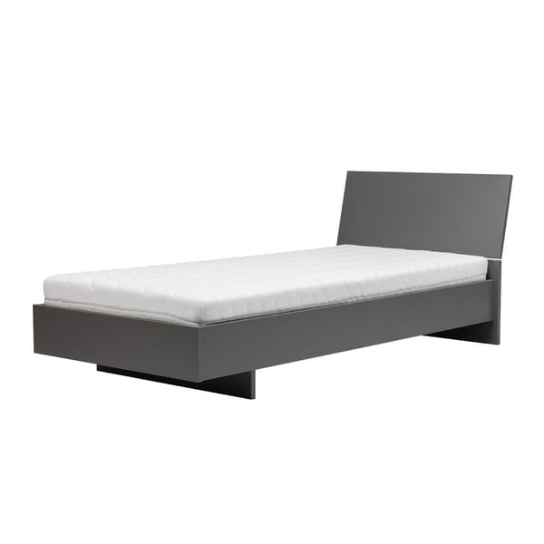 Sivá jednolôžková posteľ Maridex Zonda, 90 x 200 cm