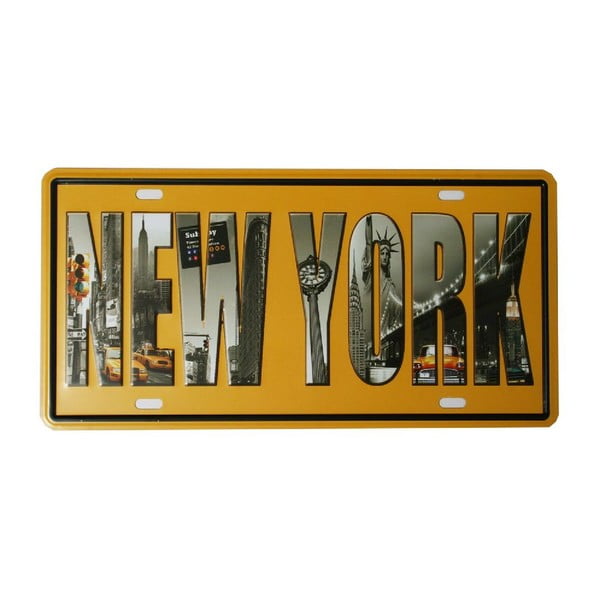Ceduľa New York, 15x30 cm