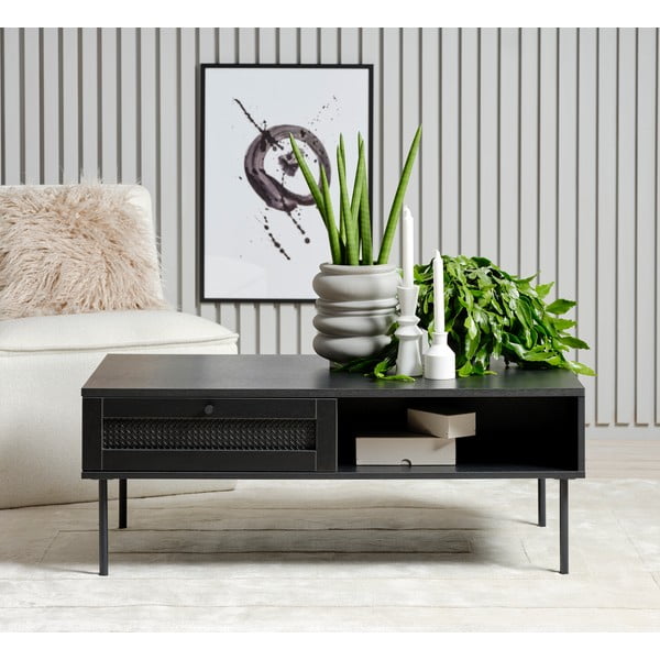 Čierny konferenčný stolík 60x110 cm Pensacola – Unique Furniture-image-1