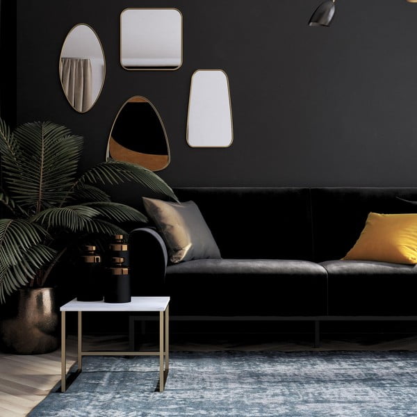 Čierna rozkladacia pohovka 217 cm Adley - CosmoLiving by Cosmopolitan-image-1