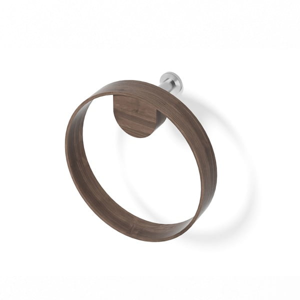 Nástenný držiak na uterák z orechového dreva Wireworks Yoku-image-2