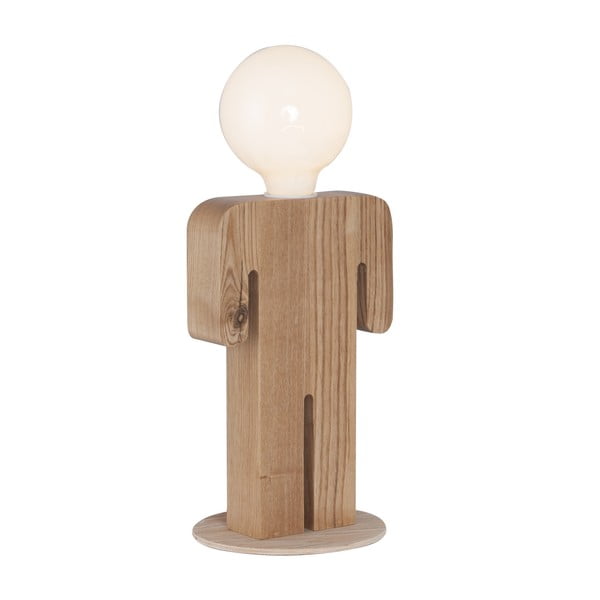 Drevená stolová lampa Homemania Christian-image-1