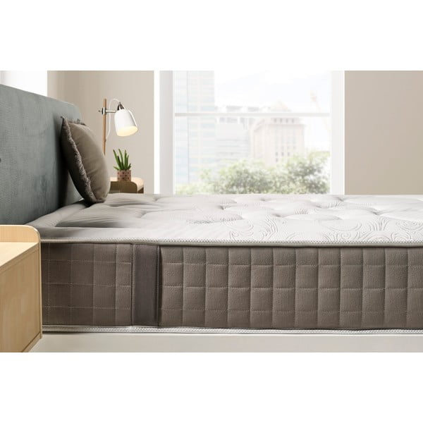 Tvrdý/stredne tvrdý penový obojstranný termoregulačný matrac 200x200 cm HEXAFLEX GEL – Moonia-image-1