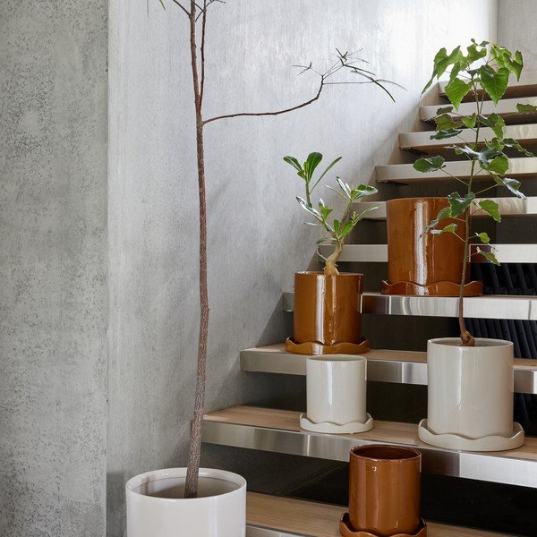 Kameninový ručne vyrobený obal na kvetináč ø 21,5 cm Nami – OYOY Living Design-image-2