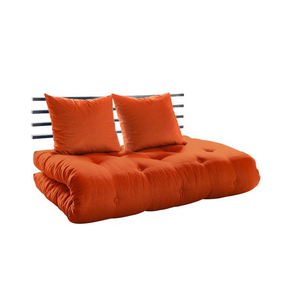 Rozkladacia pohovka Karup Shin Sano Black/Orange-image-2