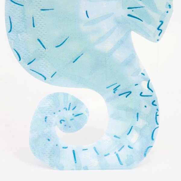 Papierové obrúsky v súprave 16 ks Seahorse – Meri Meri-image-4