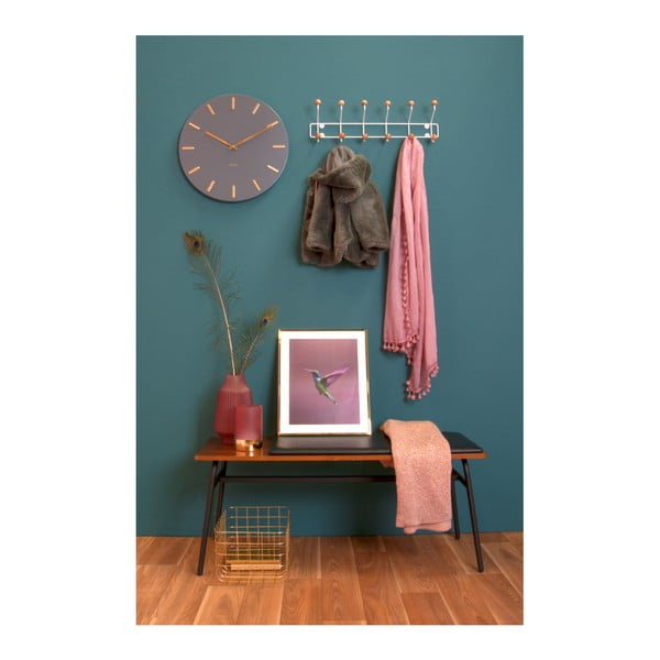 Sivé nástenné hodiny Karlsson Charm-image-1