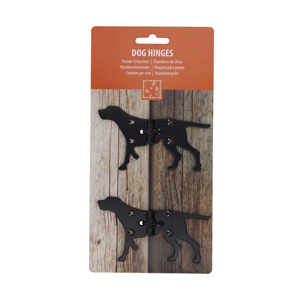 Kovové pánty na dvere 4 ks Dog – Esschert Design-image-1