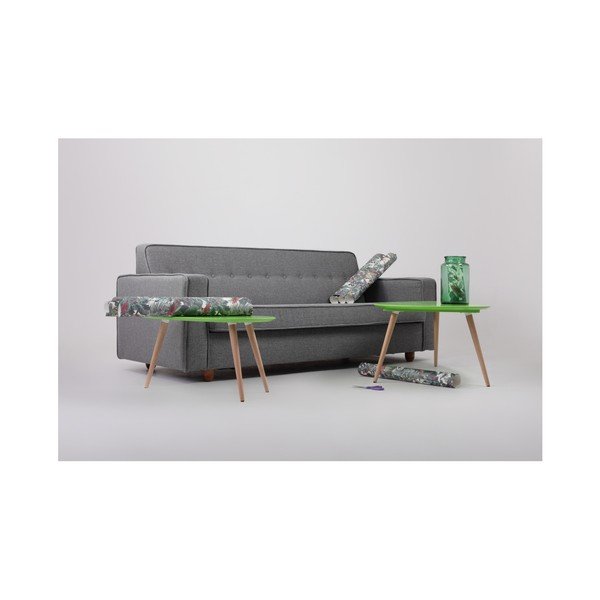 Sivá rozkladacia trojmiestna pohovka Custom Form Zugo-image-4