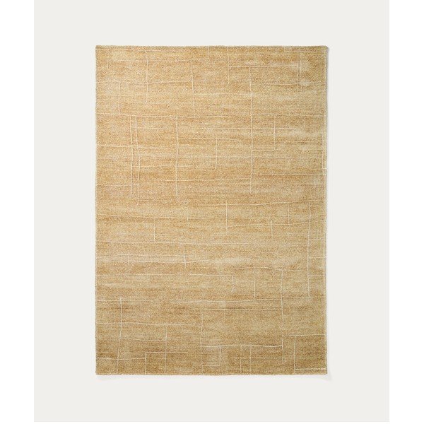 Ručne tkaný koberec v horčicovej farbe 160x230 cm Eloda – Kave Home