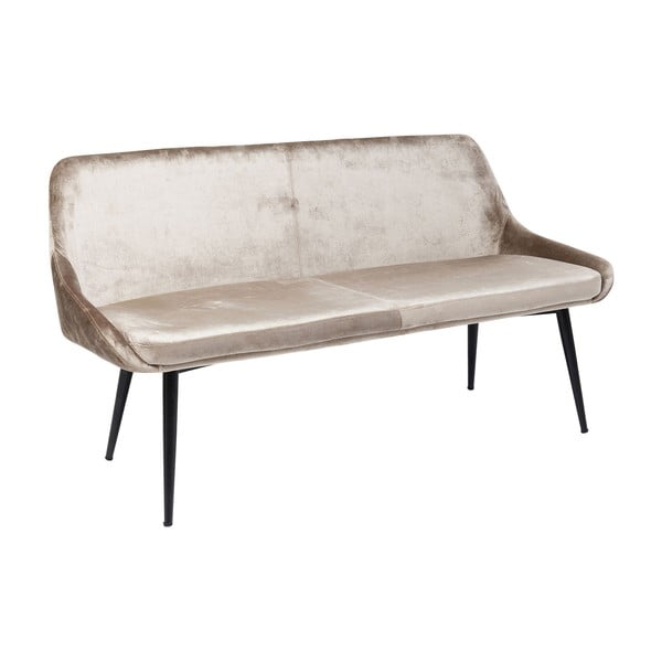 Béžová zamatová lavica Kare Design East Side-image-2