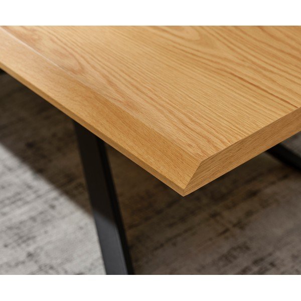 Konferenčný stolík s doskou v dubovom dekore v prírodnej farbe 68x130 cm Arno – Unique Furniture-image-2