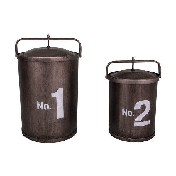 Sada 2 úložných dóz Antic Line Poubelles Industriel