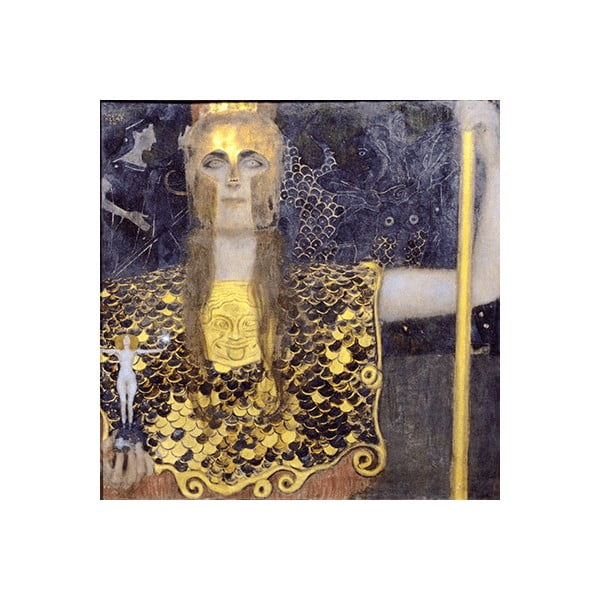Reprodukcia obrazu Gustav Klimt - Pallas Athene, 50 x 50 cm