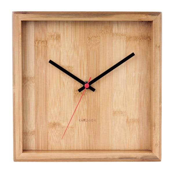 Bambusové nástenné hodiny Karlsson Franky, šírka 25 cm