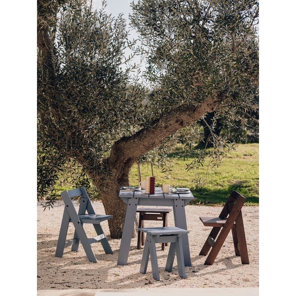 Modrá drevená záhradná stolička Navo – noo.ma-image-4