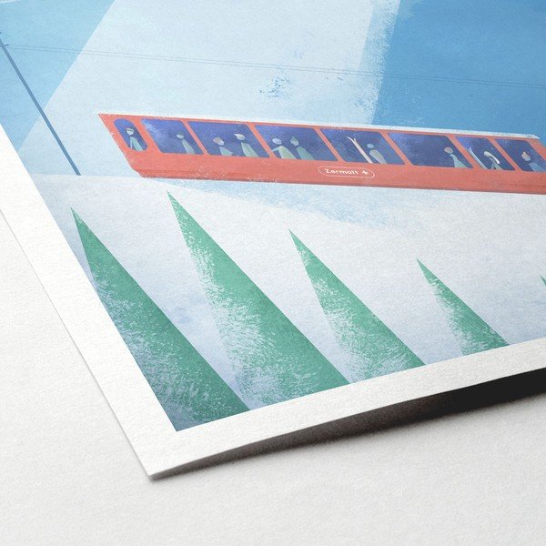 Plagát Travelposter Zermatt, 30 x 40 cm-image-2