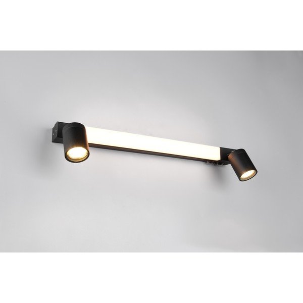 Matne čierne LED nástenné svietidlo Enrico – Trio-image-3