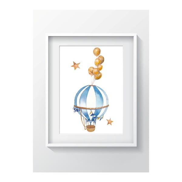 Nástenný obraz OYO Kids Air Balloon Adventures, 24 x 29 cm