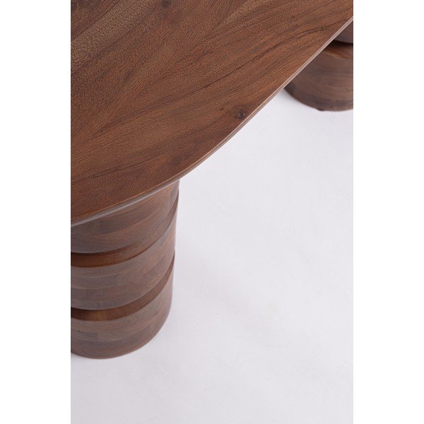 Konzolový stolík z mangového dreva v tmavo prírodnej farbe 45x130 cm Cortez – Bizzotto-image-3