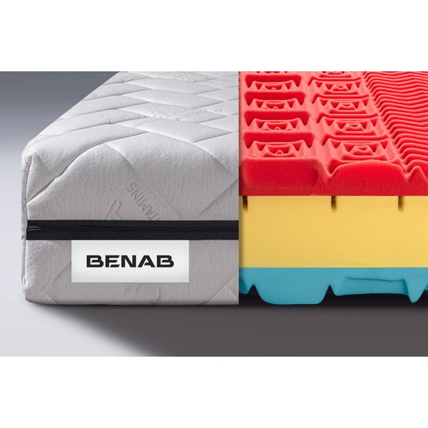 Tvrdý/stredne tvrdý penový obojstranný matrac 180x200 cm BonRelax HR BIO - BENAB-image-1