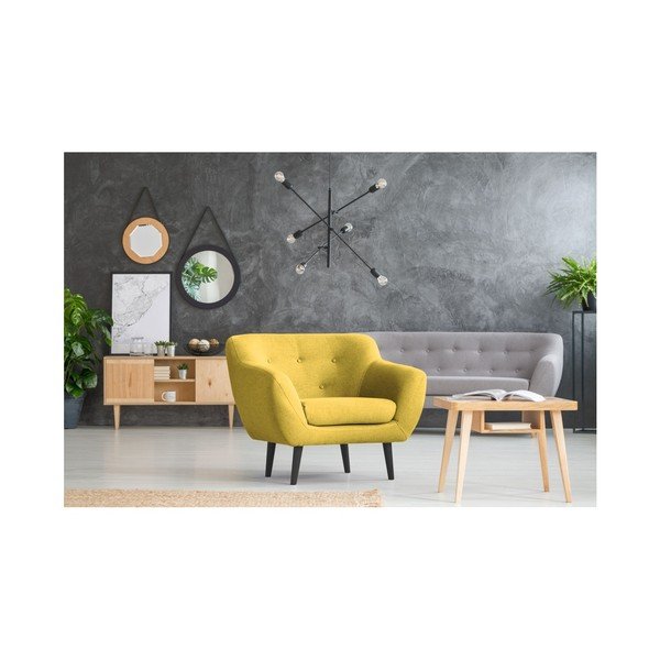 Žlté kreslo Mazzini Sofas Piemont-image-2