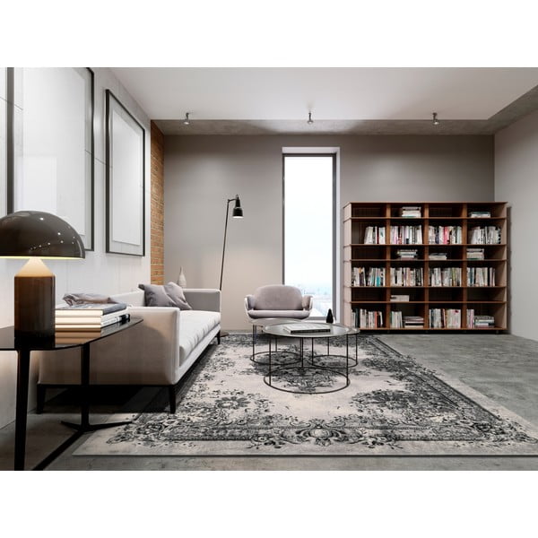 Sivý vlnený koberec 133x180 cm Meri – Agnella-image-1